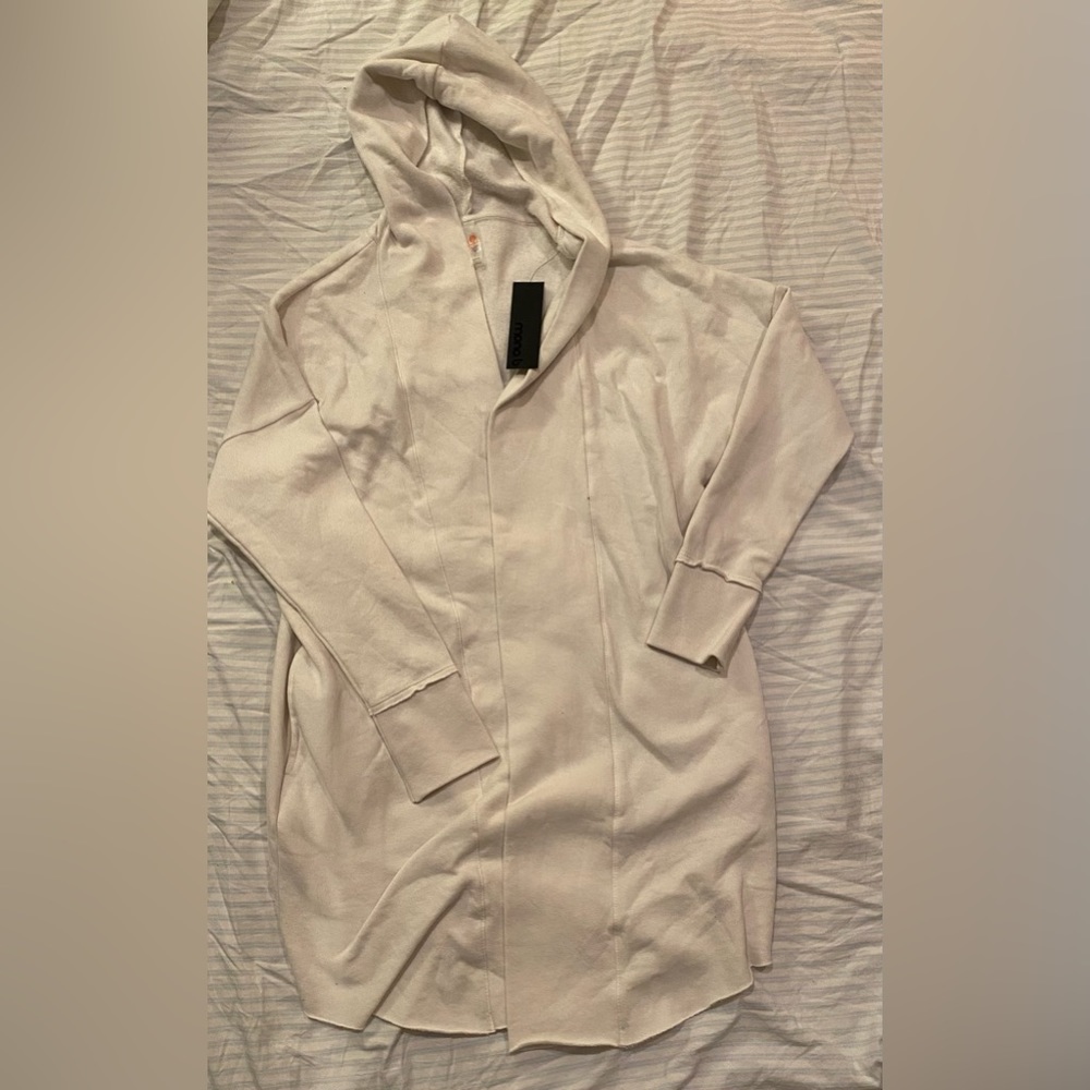 Mono B cream long cardigan